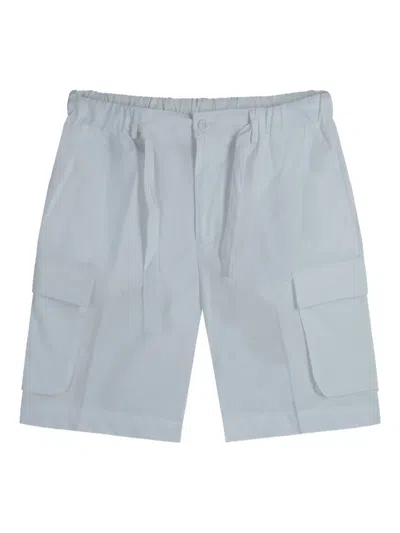 Gazzarrini X Michele Franzese Elasticated-waist Cargo Shorts In White