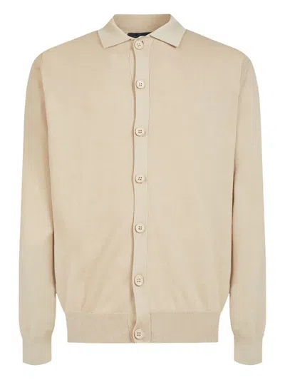 Gazzarrini X Michele Franzese Fine-knit Cardigan In Neutral