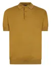 Gazzarrini X Michele Franzese Fine-knit Polo Shirt In Brown