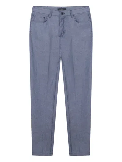 Gazzarrini X Michele Franzese Five-pocket Pants In Blue