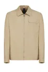 Gazzarrini X Michele Franzese Classic-collar Cotton Jacket In Beige