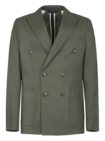 Gazzarrini X Michele Franzese Linen Blazer In Green