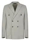 Gazzarrini X Michele Franzese Linen Blazer In Gray