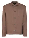Gazzarrini X Michele Franzese Linen Shirt Jacket In Brown