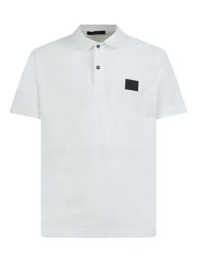 Gazzarrini X Michele Franzese Logo-patch Polo Shirt In White