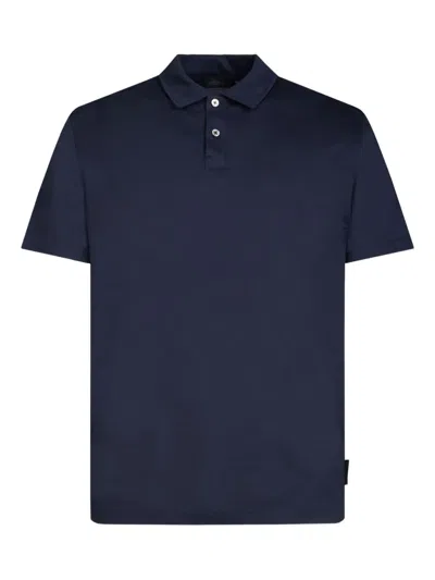 Gazzarrini X Michele Franzese Logo-tag Polo Shirt In Blue