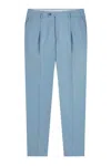 Gazzarrini X Michele Franzese Pleated Tailored Trousers In Blue