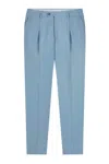Gazzarrini X Michele Franzese Pleated Tailored Trousers In Blue
