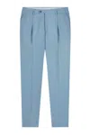 Gazzarrini X Michele Franzese Pleated Tailored Trousers In Blue