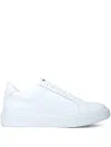 Gazzarrini X Michele Franzese Smooth Leather Low-top Sneakers With Rubber Sole In White