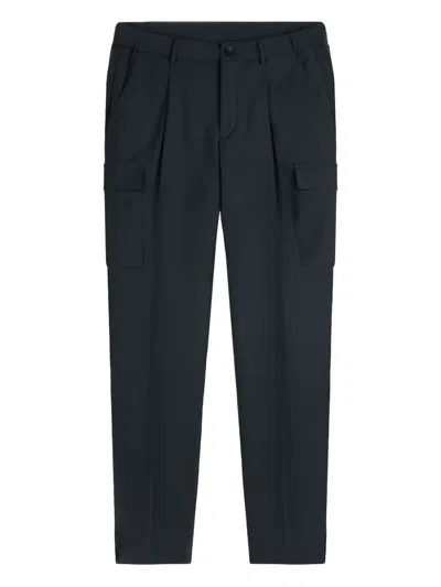 Gazzarrini X Michele Franzese Pleat-detail Cargo Trousers In Black