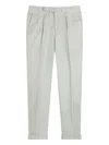 Gazzarrini X Michele Franzese Pleat-detail Linen Trousers In White