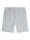 Gazzarrini X Michele Franzese Pleat-detail Shorts In Gray