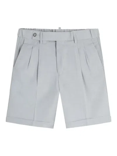 Gazzarrini X Michele Franzese Pleat-detail Shorts In Gray