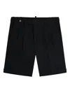 Gazzarrini X Michele Franzese Pleat-detail Shorts In Black