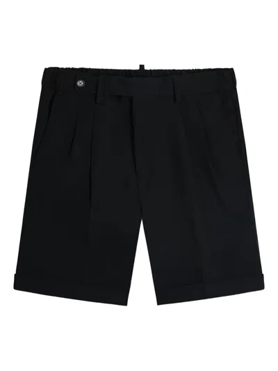Gazzarrini X Michele Franzese Pleat-detail Shorts In Black