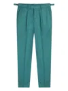 Gazzarrini X Michele Franzese Pleat-detail Tailored Trousers In Green