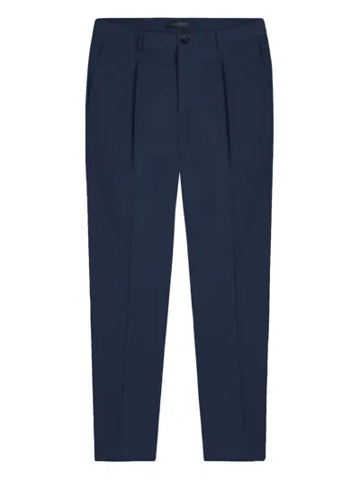 Gazzarrini X Michele Franzese Pleated Trousers In Blue