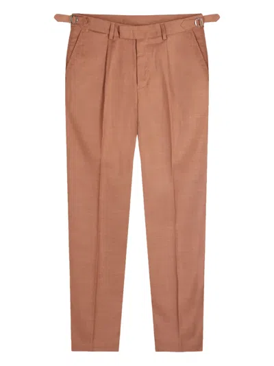 Gazzarrini X Michele Franzese Pleated Trousers In Brown
