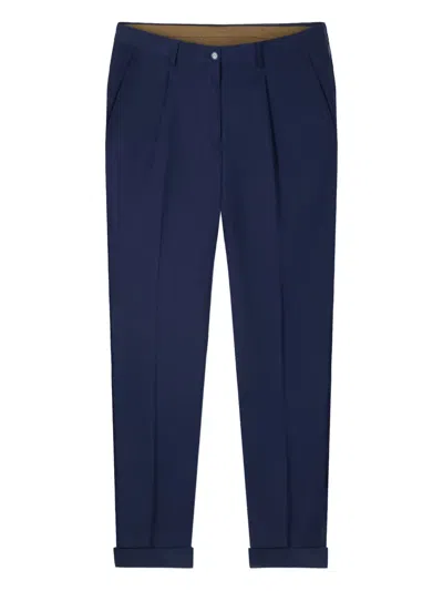 Gazzarrini X Michele Franzese Pleated Trousers In Blue
