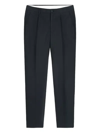 Gazzarrini X Michele Franzese Pressed-crease Cotton Trousers In Black