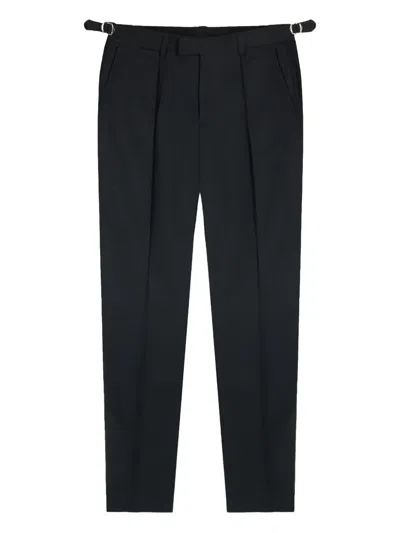Gazzarrini X Michele Franzese Pressed-crease Tailored Trousers In Black