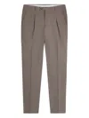 Gazzarrini X Michele Franzese Pressed-crease Tailored Trousers In Brown