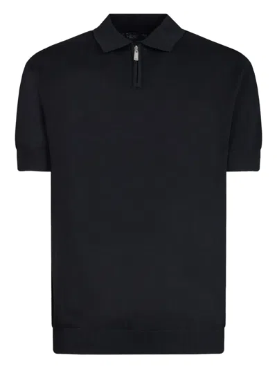 Gazzarrini X Michele Franzese Ribbed Half-zip Polo Shirt