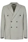 Gazzarrini X Michele Franzese Linen Blazer In Gray