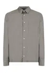 Gazzarrini X Michele Franzese Cotton Poplin Shirt In Gray