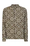 Gazzarrini X Michele Franzese Floral-print Button-up Shirt In Beige