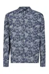 Gazzarrini X Michele Franzese Floral-print Shirt In Blue