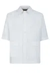 Gazzarrini X Michele Franzese Short-sleeved Cotton Shirt In White
