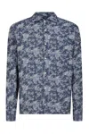 Gazzarrini X Michele Franzese Floral-print Shirt In Blue