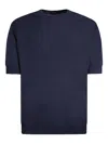 Gazzarrini X Michele Franzese Short-sleeve Knitted T-shirt In Blue