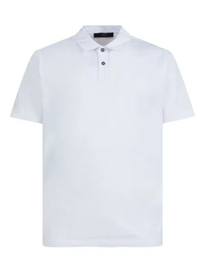 Gazzarrini X Michele Franzese Short-sleeved Cotton Polo Shirt In White