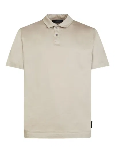 Gazzarrini X Michele Franzese Short-sleeved Cotton Polo Shirt In Neutral