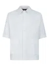 Gazzarrini X Michele Franzese Short-sleeved Cotton Shirt In White