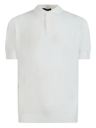 Gazzarrini X Michele Franzese Short-sleeved Polo Shirt In White