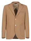 Gazzarrini X Michele Franzese Tailored Brown Blazer With Single-breasted Design In Brown