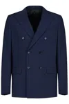 Gazzarrini X Michele Franzese Double-breasted Blazer In Blue