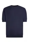 Gazzarrini X Michele Franzese Short-sleeve Knitted T-shirt In Blue