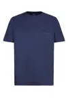 Gazzarrini X Michele Franzese Crew-neck Cotton T-shirt In Blue