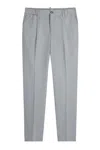 Gazzarrini X Michele Franzese Pleat-detail Chino Trousers In Gray