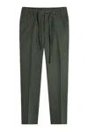 Gazzarrini X Michele Franzese Drawstring Tapered Trousers In Green