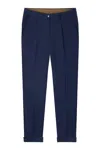 Gazzarrini X Michele Franzese Pressed-crease Trousers In Blue
