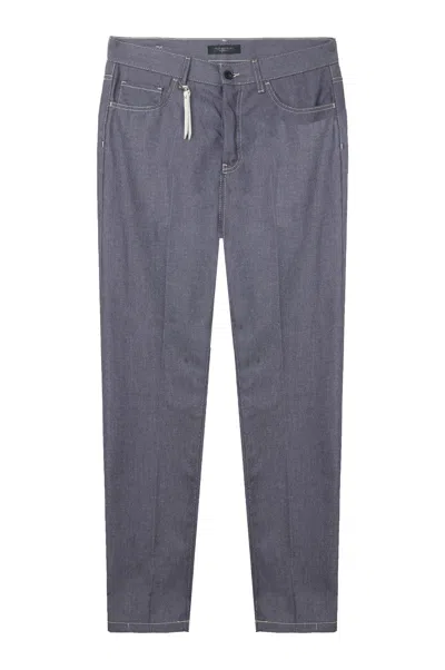 Gazzarrini X Michele Franzese Trousers In Blue