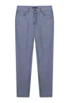 Gazzarrini X Michele Franzese Five-pocket Pants In Blue
