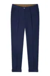 Gazzarrini X Michele Franzese Pressed-crease Trousers In Blue