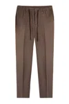 Gazzarrini X Michele Franzese Pleated Pants In Brown